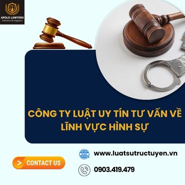 Công ty luật uy tín tư vấn về lĩnh vực hình sự